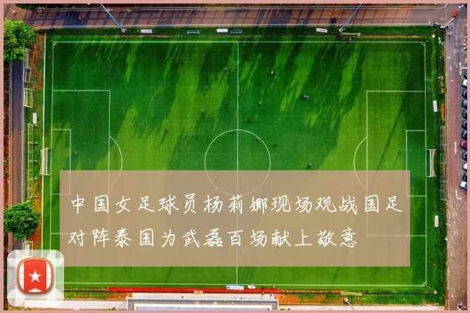 中国女足球员杨莉娜现场观战国足对阵泰国为武磊百场献上敬意